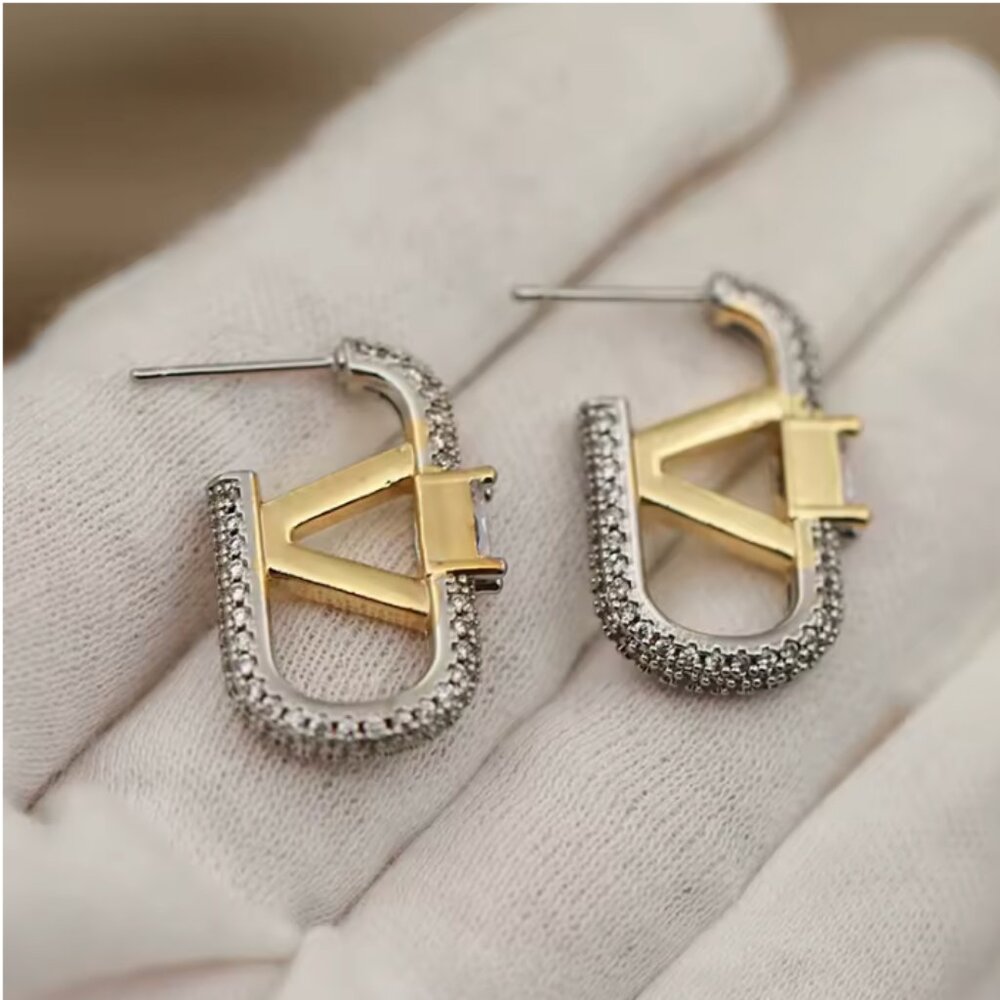 Inspired Valentino Garavani VLogo Signature stud earrings Inspired